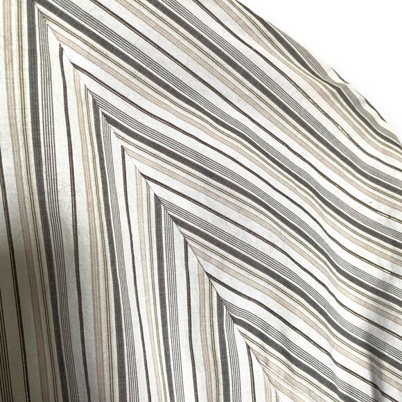 Brochu Walker The Tanner Stripe Button Up Blouse M Tempest Stripe Combo Cotton - Picture 12 of 12